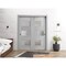 Sartodoors Sliding Closet Bypass Doors 64 x 80in, Sete 6933 Light Grey Oak W/ Frosted Glass, Sturdy Rails SETE6933DBD-OAK-64 - alternate 3